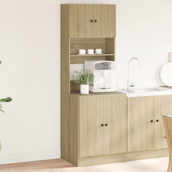 ARDEBO.de - Küchenschrank Sonoma-Eiche 60x50x180 cm Holzwerkstoff