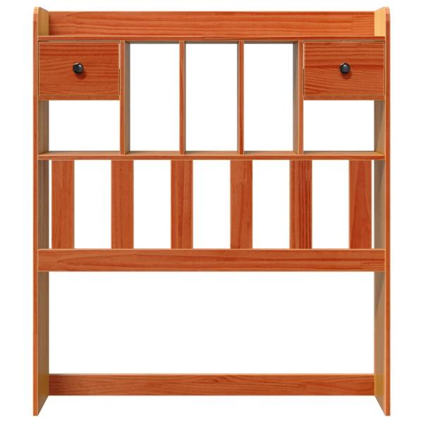 Kopfteil mit Stauraum Wachsbraun 75 cm Massivholz Kiefer