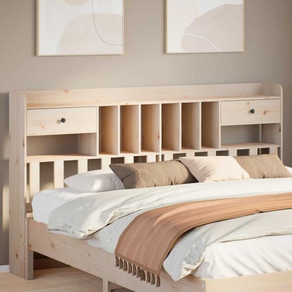 ARDEBO.de - Kopfteil mit Stauraum 180 cm Massivholz Kiefer