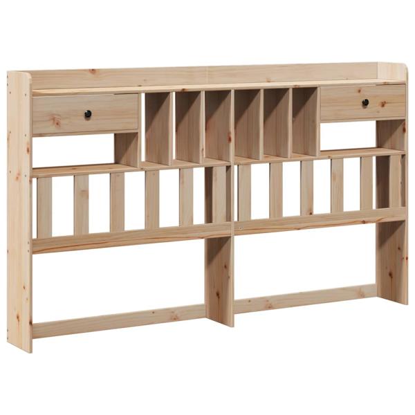Kopfteil mit Stauraum 180 cm Massivholz Kiefer