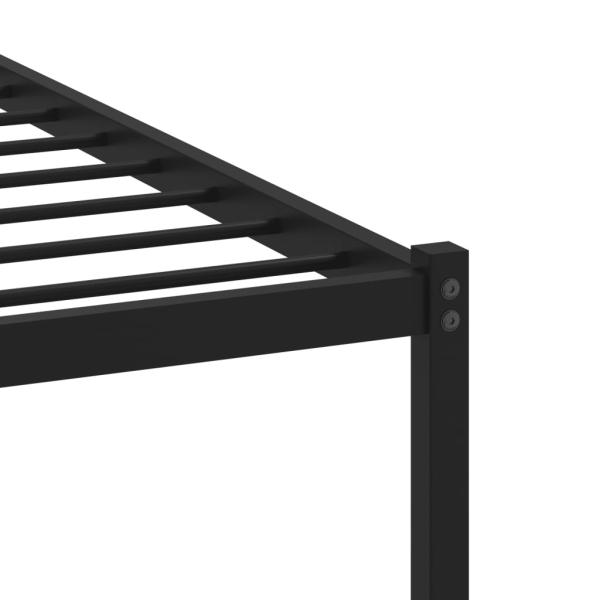 ARDEBO.de - Metallbett ohne Matratze Räuchereiche 80x200 cm