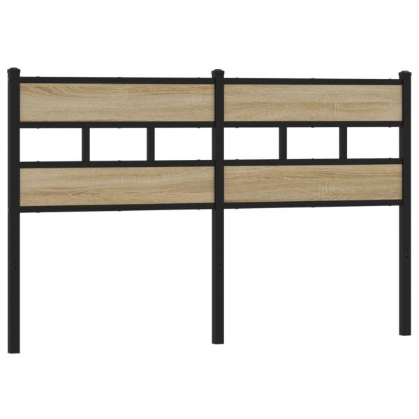 ARDEBO.de - Kopfteil Sonoma-Eiche 150 cm Eisen und Holzwerkstoff