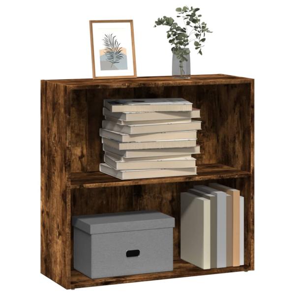 ARDEBO.de - Bücherregal Räuchereiche 80x30x77 cm Holzwerkstoff