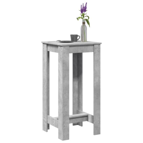ARDEBO.de - Bartisch Betongrau 51x50x103,5 cm Holzwerkstoff