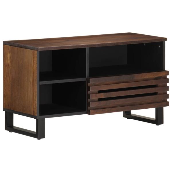 ARDEBO.de - TV-Schrank Braun 80x34x46 cm Massivholz Mango