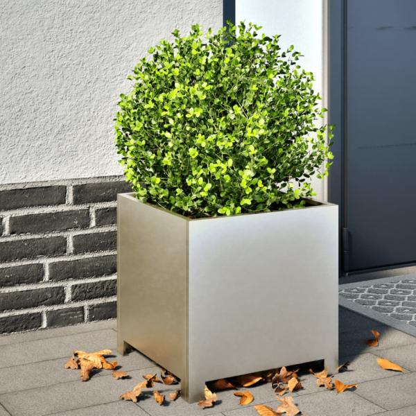 ARDEBO.de - Pflanzkübel 2 Stk. 40x40x40 cm Edelstahl