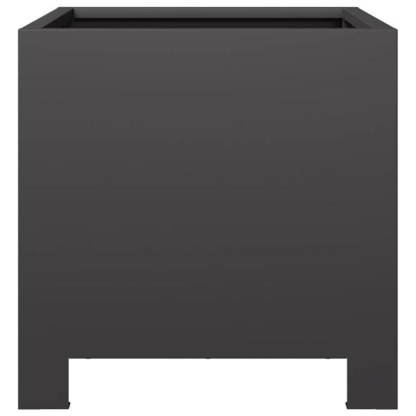 Pflanzkübel Schwarz 30x30x30 Stahl