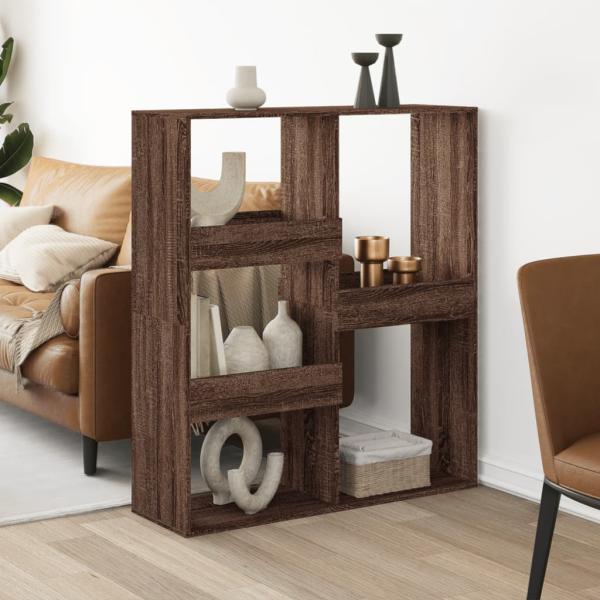 ARDEBO.de - Raumteiler Braun Eichen-Optik 100x33x115 cm Holzwerkstoff