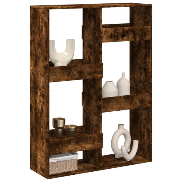 ARDEBO.de - Raumteiler Räuchereiche 100x33x135 cm Holzwerkstoff
