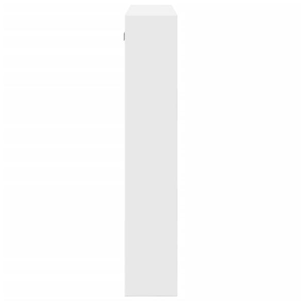 Wandschrank Weiß 80x15x80 cm Holzwerkstoff