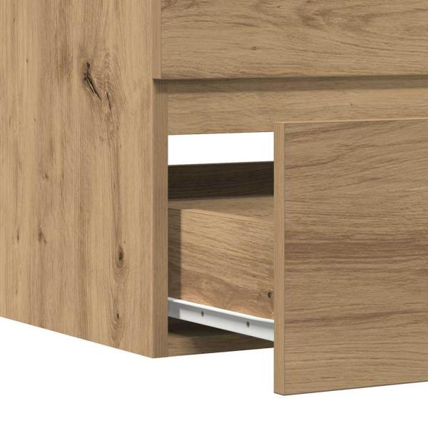 Bad-Hängeschrank Artisan-Eiche 80x38,5x45 cm Holzwerkstoff