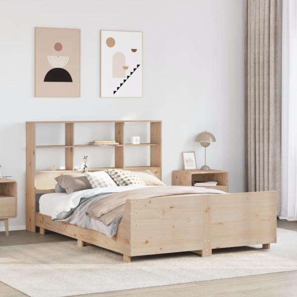 ARDEBO.de - Massivholzbett ohne Matratze 140x200 cm Kiefernholz