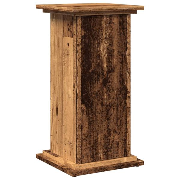Postament mit Stauraum Altholz-Optik 31x30x60 cm Holzwerkstoff