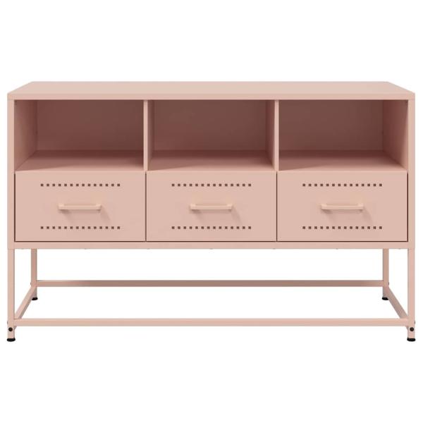 TV-Schrank Rosa 100,5x39x60,5 cm Stahl