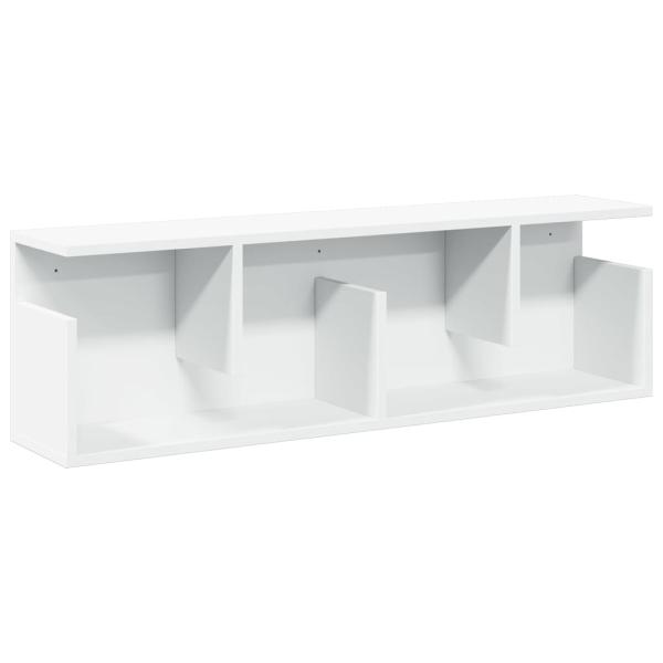 ARDEBO.de - Wandschrank 100x20x30 cm Weiß Holzwerkstoff