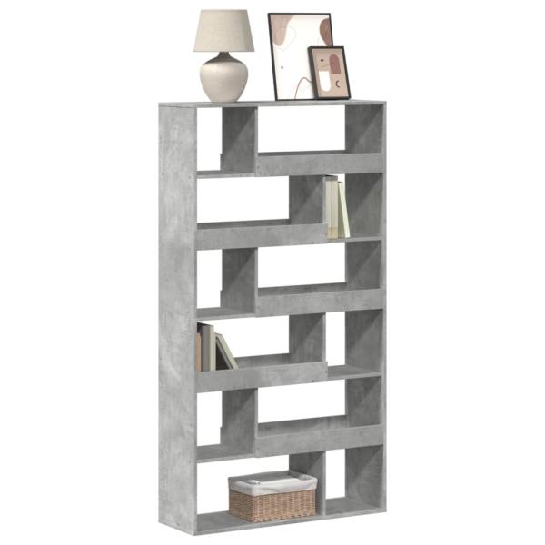 ARDEBO.de - Bücherregal Betongrau 100x33x187,5 cm Holzwerkstoff