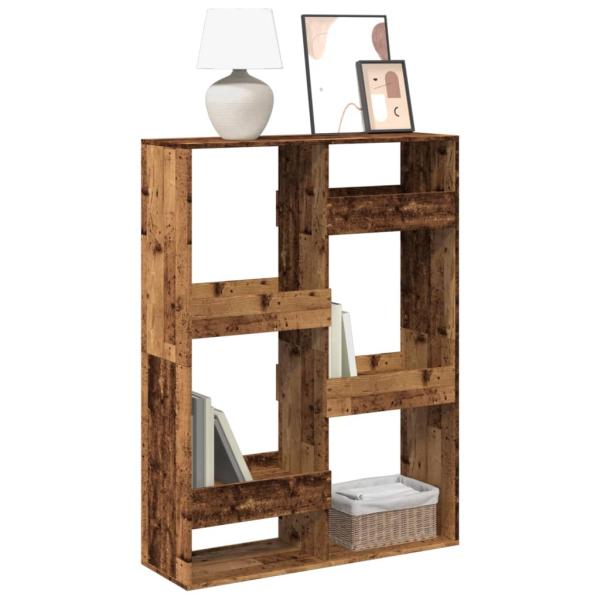 ARDEBO.de - Bücherregal Altholz-Optik 100x33x135 cm Holzwerkstoff