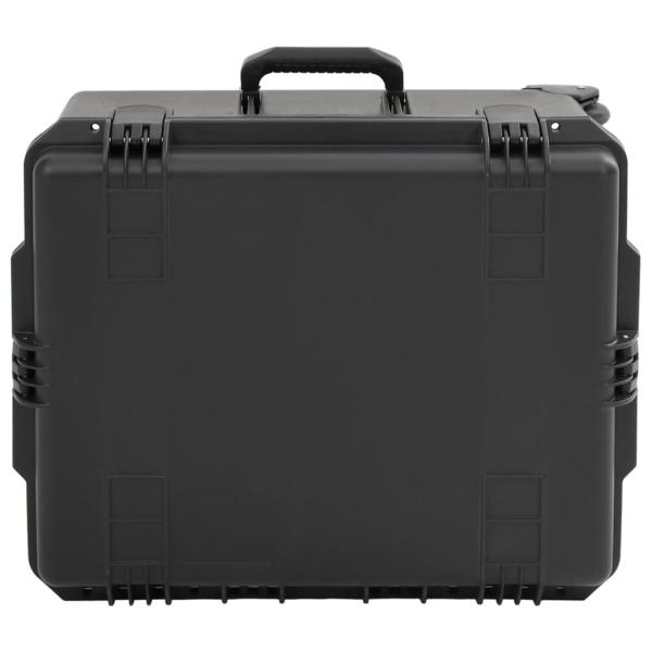 Koffer für Flugreise Tragbar Schwarz 62,5x49,5x37 cm PP