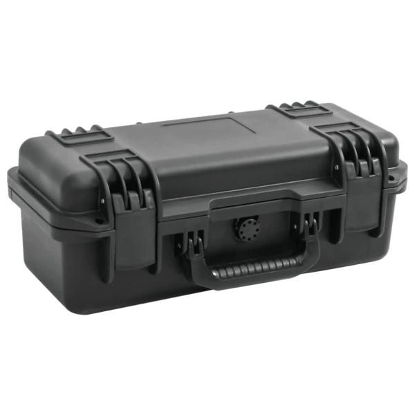 ARDEBO.de - Koffer für Flugreise Tragbar Schwarz 46,5x21,5x17,5 cm PP