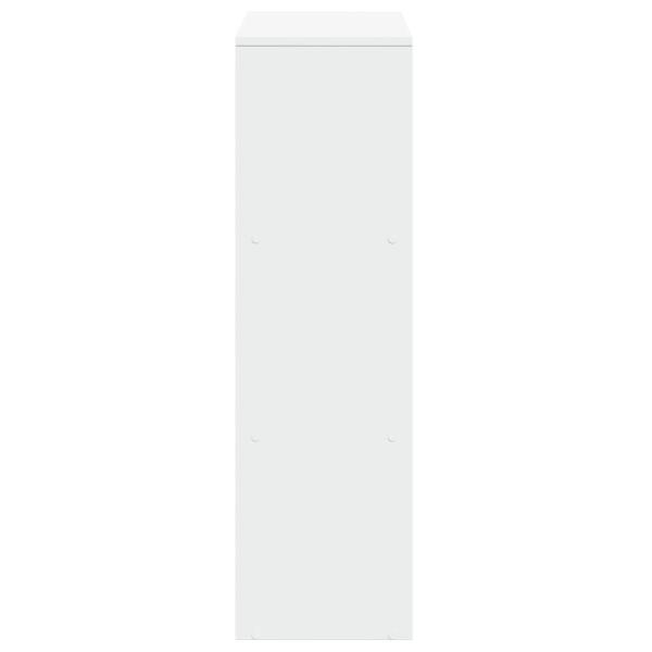 Raumteiler-Bücherregal 3 Etagen Weiß 99x29x99 cm Holzwerkstoff