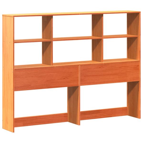 Kopfteil mit Stauraum Wachsbraun 150 cm Massivholz Kiefer