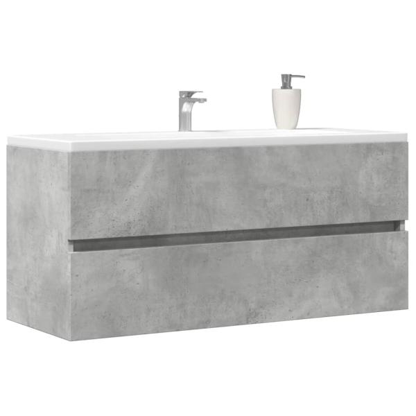 ARDEBO.de - Waschbeckenunterschrank Betongrau 100x38,5x45 cm Holzwerkstoff