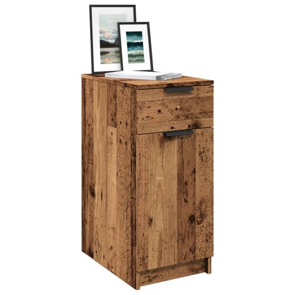 ARDEBO.de - Büroschrank Altholz-Optik 33x50x75 cm Holzwerkstoff