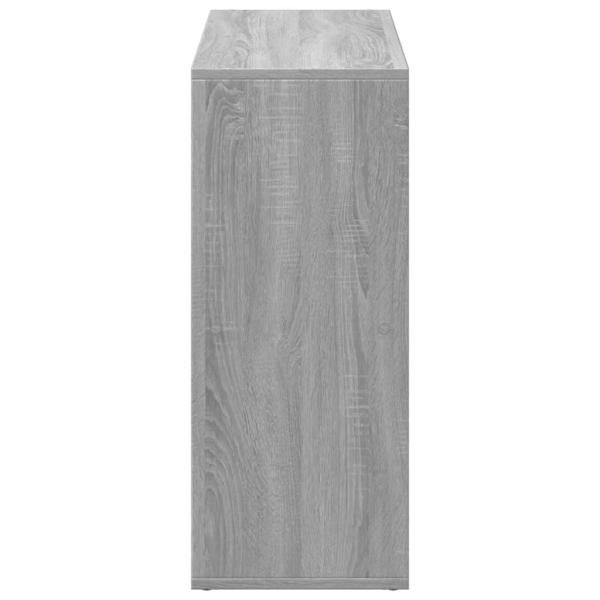 Raumteiler-Bücherregal Grau Sonoma 69,5x29x69,5 cm
