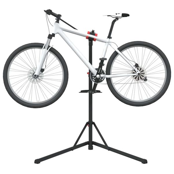 ARDEBO.de - Fahrrad-Montageständer Klappbar Verstellbar 92-152 cm Rot Stahl