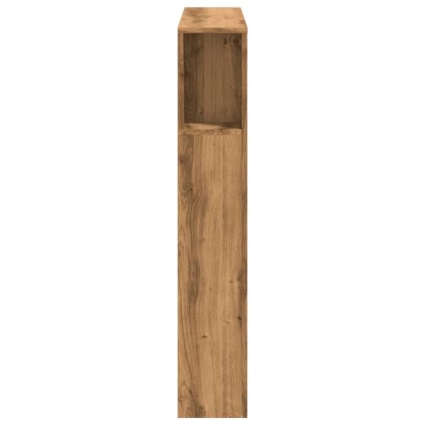 LED-Kopfteil Artisan-Eiche 100x18,5x103,5 cm Holzwerkstoff