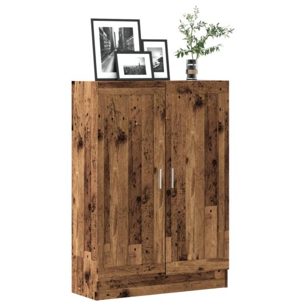 ARDEBO.de - Bücherschrank Altholz-Optik 82,5x30,5x115 cm Holzwerkstoff