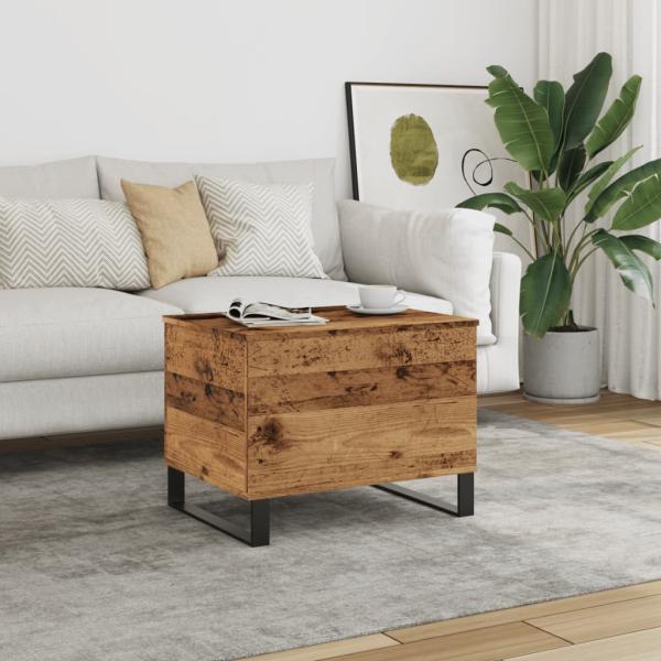 ARDEBO.de - Couchtisch Altholz-Optik 60x44,5x45 cm Holzwerkstoff