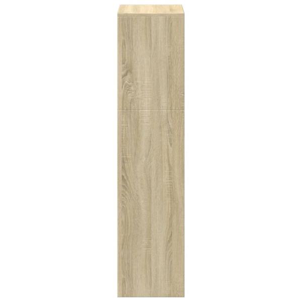 Raumteiler-Bücherregal 3 Stufen Sonoma-Eiche 123x29x123 cm