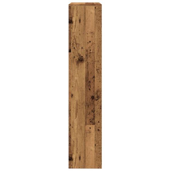 Raumteiler-Bücherregal 4 Stufen Altholz-Optik 143,5x29x143,5 cm