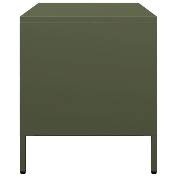 TV-Schrank Olivgrün 68x39x43,5 cm Kaltgewalzter Stahl