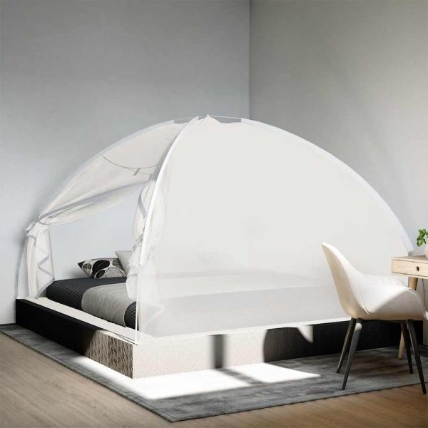 ARDEBO.de - Moskito-Netzzelt Mongolisch 220 Mesh Weiß 200x200x130 cm
