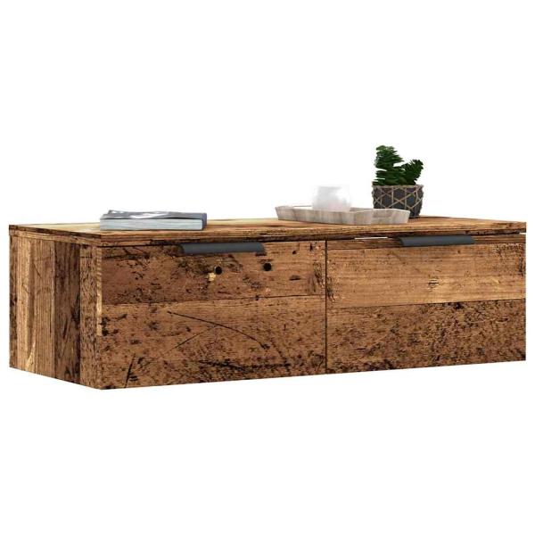 ARDEBO.de - Wandschrank Altholz-Optik 68x30x20 cm Holzwerkstoff