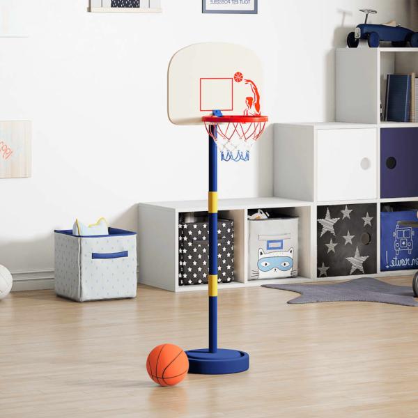 ARDEBO.de - Basketballkorb mit Ständer, Ball & Pumpe Verstellbar 90/121 cm