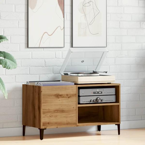 Plattenschrank Artisan-Eiche 84,5x38x48 cm Holzwerkstoff