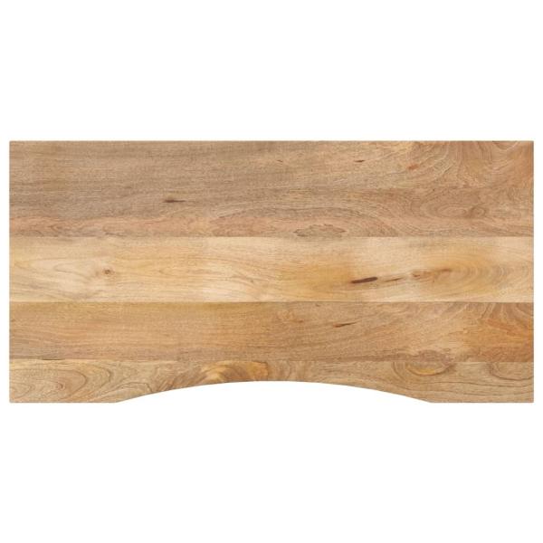 ARDEBO.de - Schreibtischplatte mit Aussparung 110x60x2,5cm Massivholz Mango