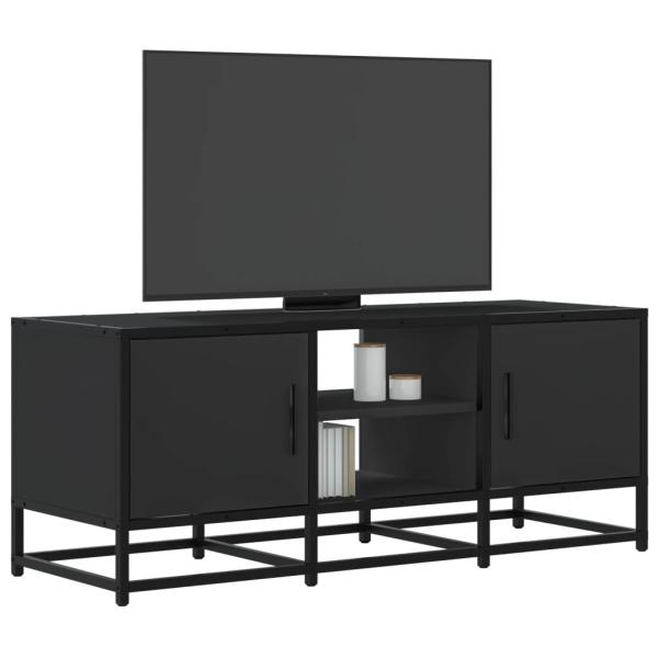 ARDEBO.de - TV-Schrank Schwarz 100x35x41 cm Holzwerkstoff und Metall