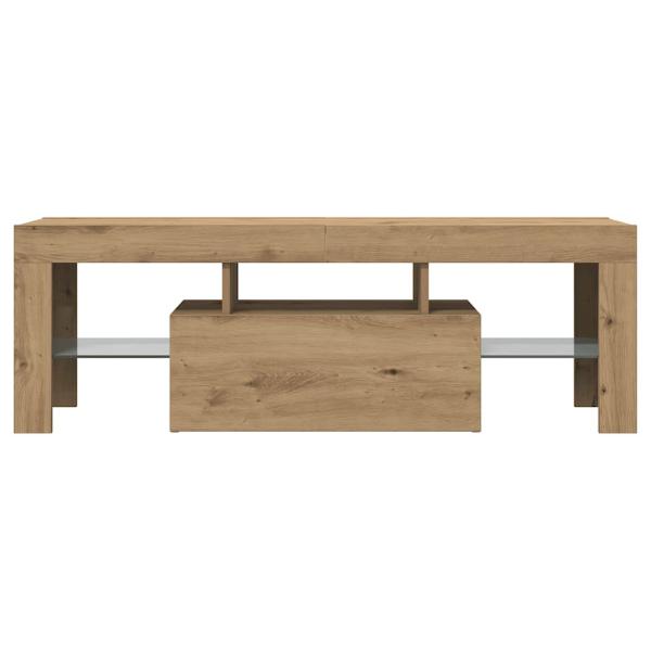 TV-Schrank mit LED Artisan-Eiche 120x36,5x40 cm Holzwerkstoff