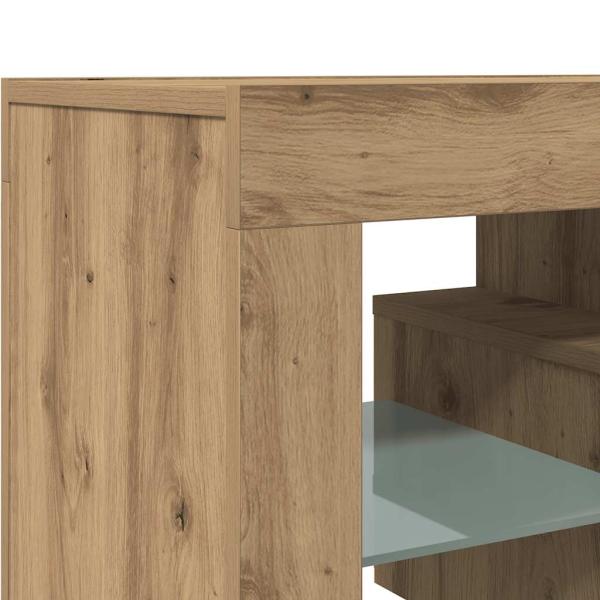 TV-Schrank mit LED Artisan-Eiche 120x36,5x40 cm Holzwerkstoff