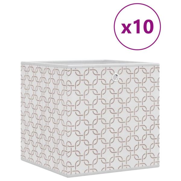 Faltboxen 10 Stk. Creme 32x32x32 cm Vlies