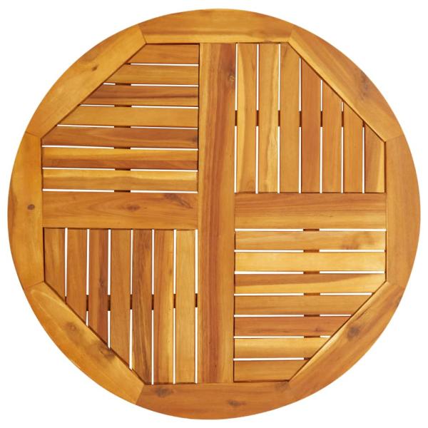 ARDEBO.de - Tischplatte Ø80x2,2 cm Rund Massivholz Akazie