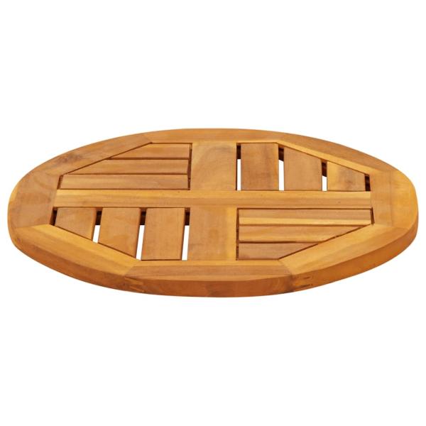 ARDEBO.de - Tischplatte Ø40x2 cm Rund Massivholz Akazie