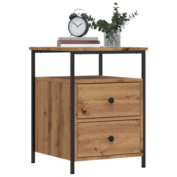 ARDEBO.de - Nachttische 2 Stk. Artisan-Eiche 44x45x60 cm Holzwerkstoff