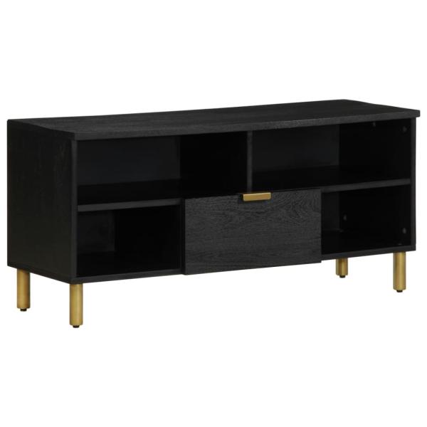 ARDEBO.de - TV-Schrank Schwarz 100x33x46 cm Holzwerkstoff