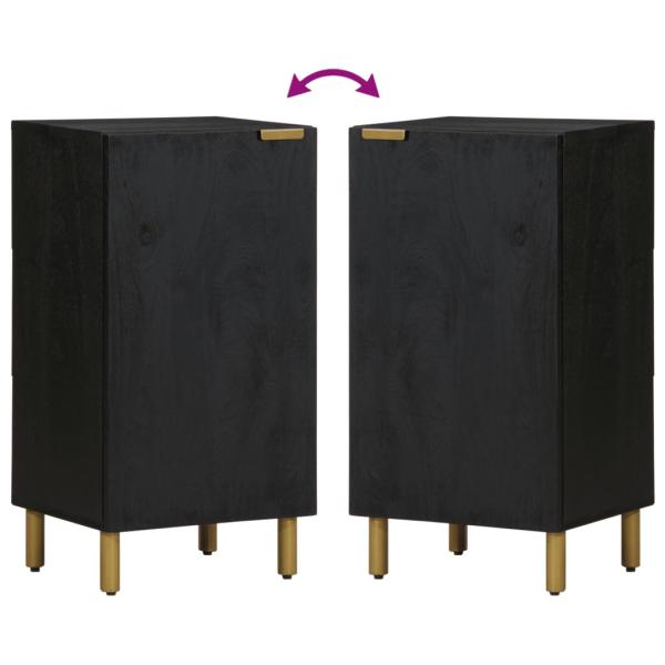 Sideboard Schwarz 40x33x75 cm Holzwerkstoff
