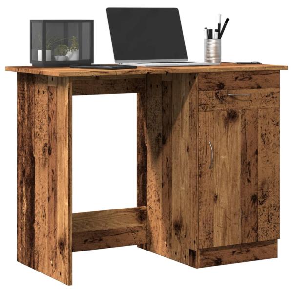 ARDEBO.de - Schreibtisch Altholz-Optik 100x50x76 cm Holzwerkstoff